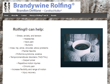 Tablet Screenshot of brandywinerolfing.com